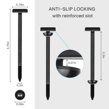 120PCS Heavy-Duty Nylon Cable Tie Buckles & Automotive Clips for Reliable Fastening