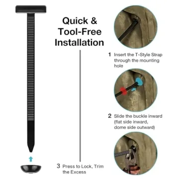 120PCS Durable Nylon Cable Tie Buckles for Automotive Use