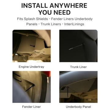 120PCS Durable Nylon Cable Tie Buckles for Automotive Use