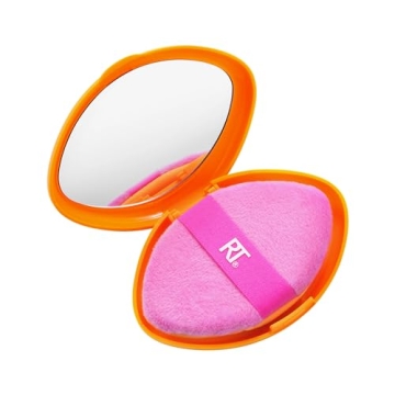 Real Techniques Miracle 2-In-1 Powder Puff & Travel Case - Flawless Finish