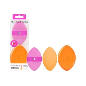 Real Techniques Miracle 2-In-1 Powder Puff Travel Case