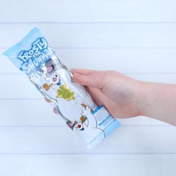 Christmas Frosty Shaped Candy Bars, Double Crisp Milk Chocolate Candies, Stocking Stuffer Gifts, 3 O...