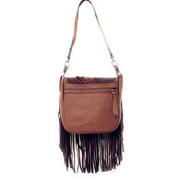 Stylish Western Leather Floral Crossbody Bag for Women