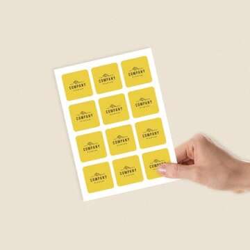 120 Labels Personalized and Custom Design Vinyl Stickers Removable Waterproof UV Resistant Any Shape...