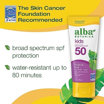 Alba Botanica Kids Sunscreen, SPF 50 Tropical Lotion
