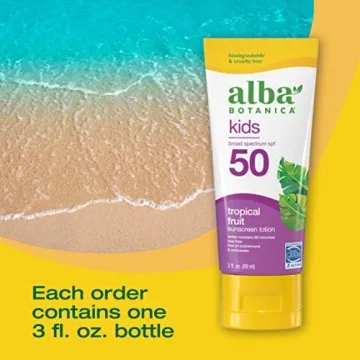 Alba Botanica Kids Sunscreen, SPF 50 Tropical Lotion