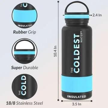 Coldest Insulated Water Bottle | Durable, Leak Proof, Modern Design