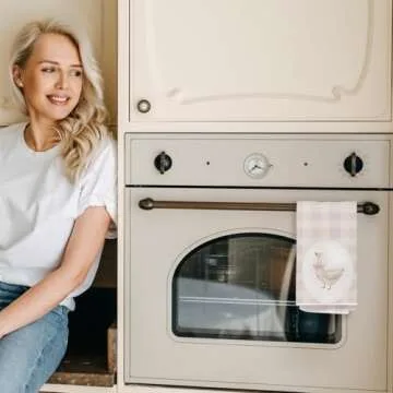 VIIJJUE Coquette Pink Bow Goose Kitchen Towels - Stylish & Functional