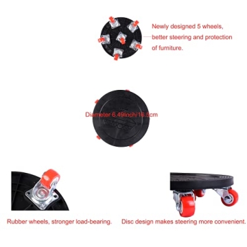 Heavy Duty Furniture Lifter & Slides Kit with 600lbs Capacity