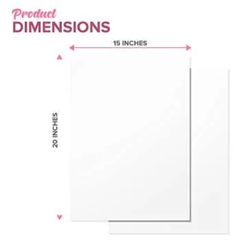 Premium Quality Gift Wrap Paper Basic Solid White Bulk Tissue Paper 15" x 20" - 100 Sheets