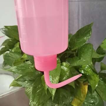 Valchoose Professional 250ml Tattoo Wash Bottle 8.5oz (Pink), Narrow Mouth Squeeze Bottle for Medical Lab Irrigation Squeeze Sprinkling Can Wash Plant Bottle (1Pack)