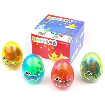 4 Pack Hatching Eggs Dinosaur Toys for Kids - Fun and Learning