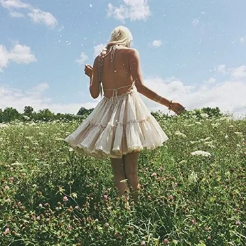 Stylish R.Vivimos Summer Halter Dress with Adjustable Fit