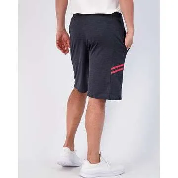 Real Essentials Men's Dry Fit Shorts for Gym and Sports