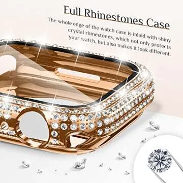 Goton Waterproof Bling Case for Apple Watch - Stylish Protection