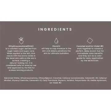 SJOLIE Violet Spray Tan Solution - Luxe 9 - Medium Blend | Sunless Tanning Solution for a Hydrating, Deep Brown Tan (32oz)