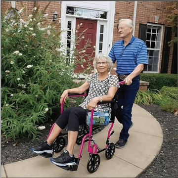 Lightweight Folding Transport Wheelchair - ProBasics 19 inch Seat