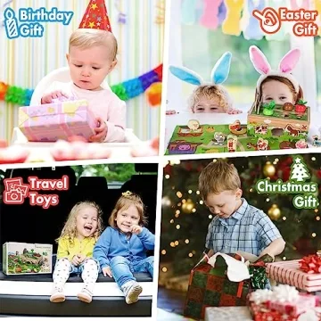 Montessori Wooden Sensory Toys for 1st Birthday