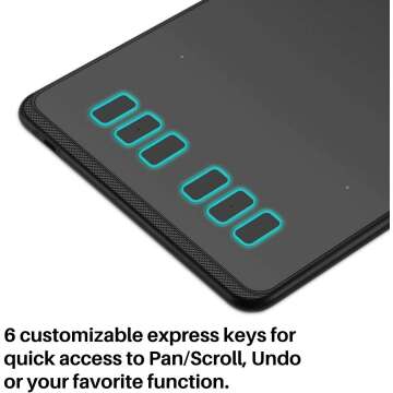 HUION H640P Drawing Tablet - Battery-Free & Versatile