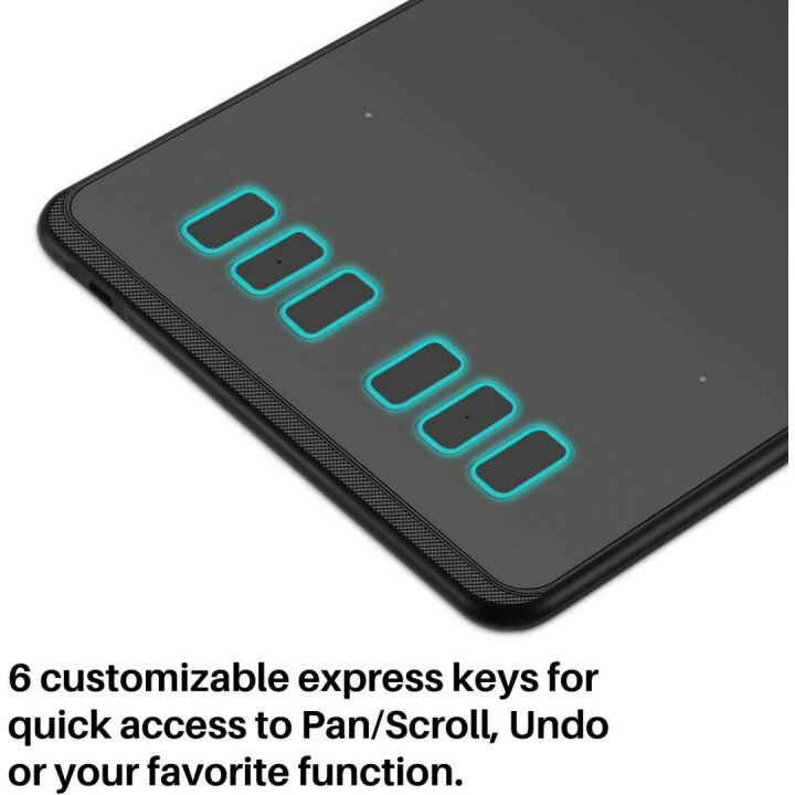 HUION H640P Drawing Tablet - Battery-Free & Versatile