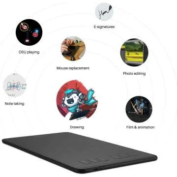 HUION H640P Drawing Tablet - Battery-Free & Versatile
