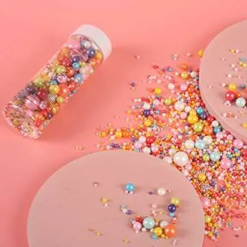 Kasvan Mixed Pearl Sugar Sprinkles - Edible Cake Decorations