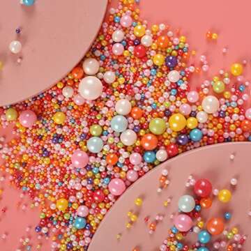 Kasvan Mixed Pearl Sugar Sprinkles - Edible Cake Decorations