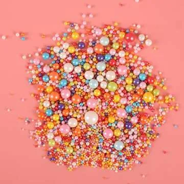 Kasvan Mixed Pearl Sugar Sprinkles - Edible Cake Decorations