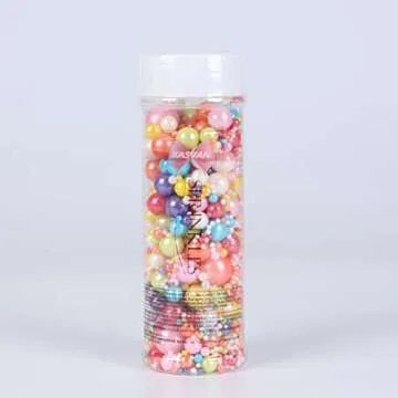 Kasvan Mixed Pearl Sugar Sprinkles - Edible Cake Decorations