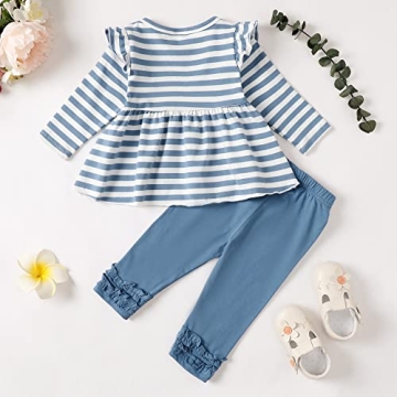 Toddler Girl Clothes 2T 3T Ruffle Shirt & Pants