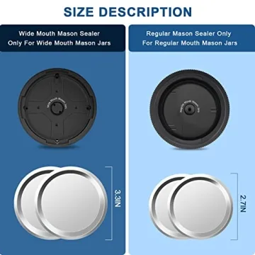 OXLIMKEE Electric Mason Jar Vacuum Sealer for Fresh Storage