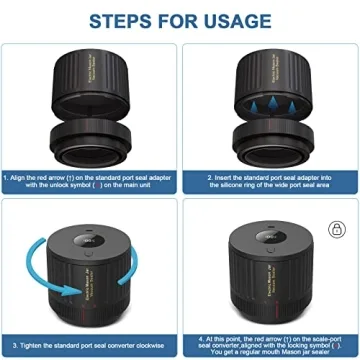 OXLIMKEE Electric Mason Jar Vacuum Sealer for Fresh Storage