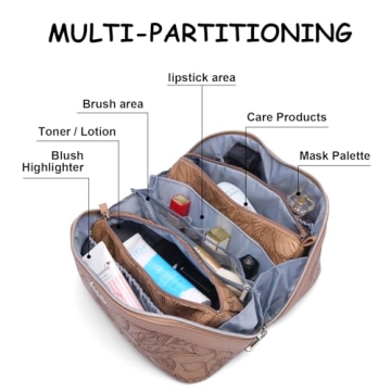 Travel Makeup Bags Set: 3 Stylish Cosmetic Organizers