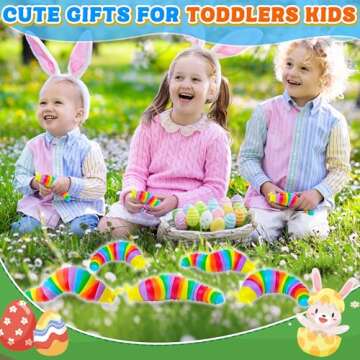 3PCS Baby Sensory Fidget Slug Toys for Toddlers