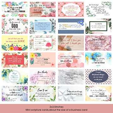 BRYTEFY 100 Prayer Cards for Women with Assorted Bible Verses, Mini Scripture Cards for Women’s Bible Studies, Inspirational Religious Christian Gifts for Women