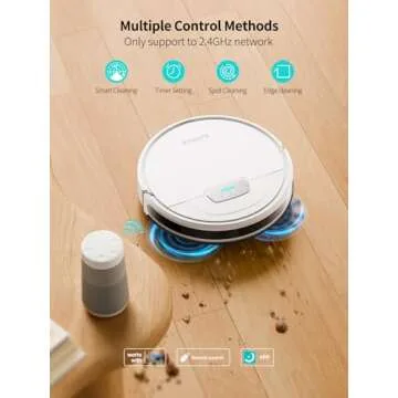 HONITURE Robot Vacuum and Mop Combo, 4000pa Strong Suction, G20 Robot Vacuum Cleaner with Self-Charging, 150Mins Max, App&Remote&Voice Control, Super-Slim, Ideal for Pet Hair