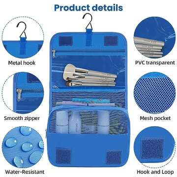 BAGAIL 10 Set Packing Cubes Various Sizes Packing Organizer for Travel Accessories Luggage Carry On Suitcase (10-Blue)