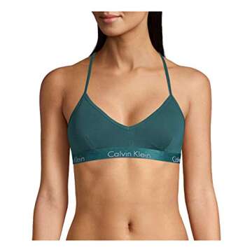 Calvin Klein Motive Cotton Lightly Lined Bralette for Everyday Comfort