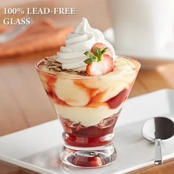 Gencywe 2 Pack 8 Ounce Martini Glasses for Elegant Cocktails