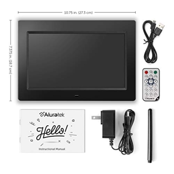 Aluratek 10" Digital Photo Frame with 4GB Built-In Memory