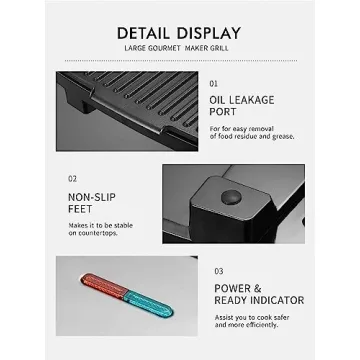 Yabano Panini Press Grill - Quick & Easy Gourmet Sandwich Maker