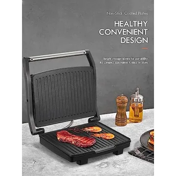 Yabano Panini Press Grill - Quick & Easy Gourmet Sandwich Maker
