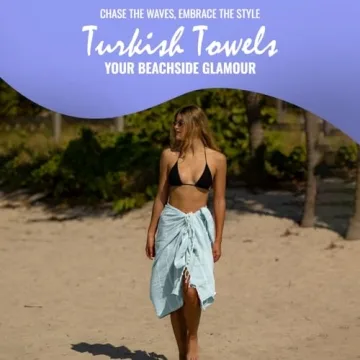 Extra Large Turkish Beach Towel Quick Dry Sand Free for All Ages