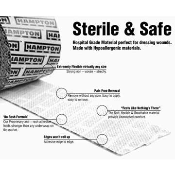 Hampton Adams Medical Dressing Tape | Safe Wound Care Solution