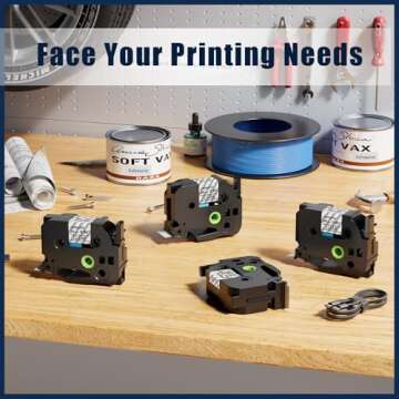 Labelife Compatible 24mm Label Tape Replacement for Brother P Touch Tze TZ Tape 24mm 0.94 Laminated Clear TZe-151 TZe151 1 Inch for Ptouch PTD600 PT-P710BT PT-P750W Label Maker, 4 Pack Black on Clear