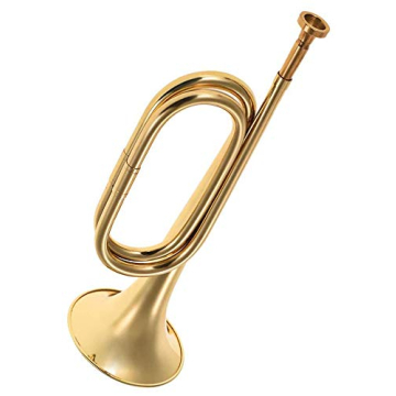 Liyafy Brass Cavalry Bugle for Musicians and Costumes