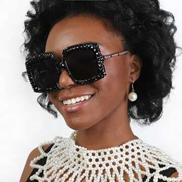 SP Sophia Collection Crystal Bling Rhinestone Sunglasses