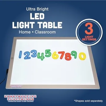 Constructive Playthings Ultra Bright LED Light Panel for Kids