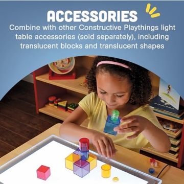 Constructive Playthings Ultra Bright LED Light Panel for Kids