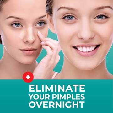 PatchRx Pimple Patches for Nose (12 Pack), Cover Nose Pimples Overnight - Hydrocolloid Acne Patches ...